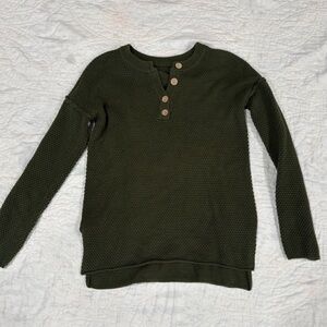 Olive Green Women's Knit Top